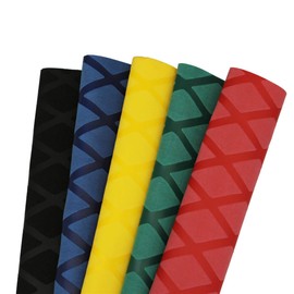 CBAZY Heat Shrink X-Tube Wrap Fishing Rod Grip Rod Building Handle Cork Grip Repair Diameter 1.37'' 5color Mix Each 19.6inch