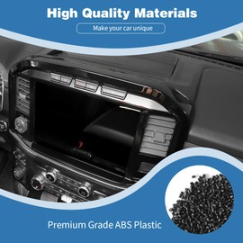 PDKLIN for F150 Dashboard Center Control Panel Cover Trim for Ford F150 2021 up Black Interior Accessories (for 12" Display Screen)