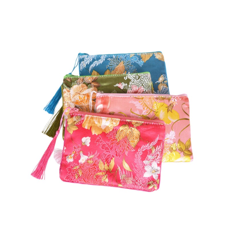 Baitaihem Jewelry Silk Purse Pouch Chinese Silk Style Pouch Gift