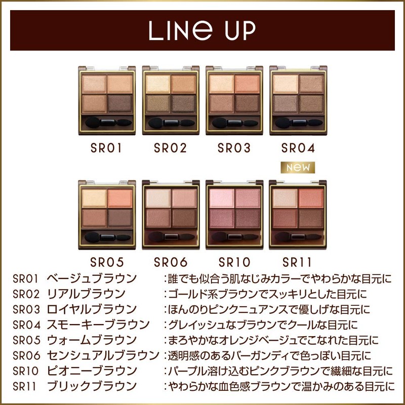 excel Skinny Rich Eye Shadow SR11 (Brick Brown) Palette Eye