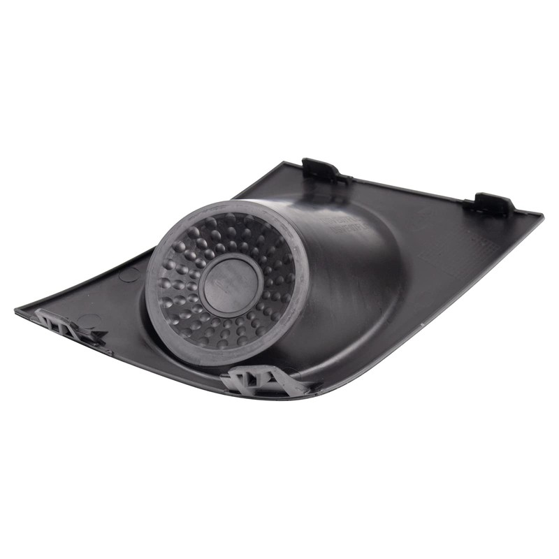 TRQ Front Left Fog Light Hole Cover Black Drivers Side