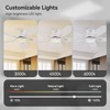 SUNMORY 42" Ceiling Fans with Lights and Remote/APP Control, Low