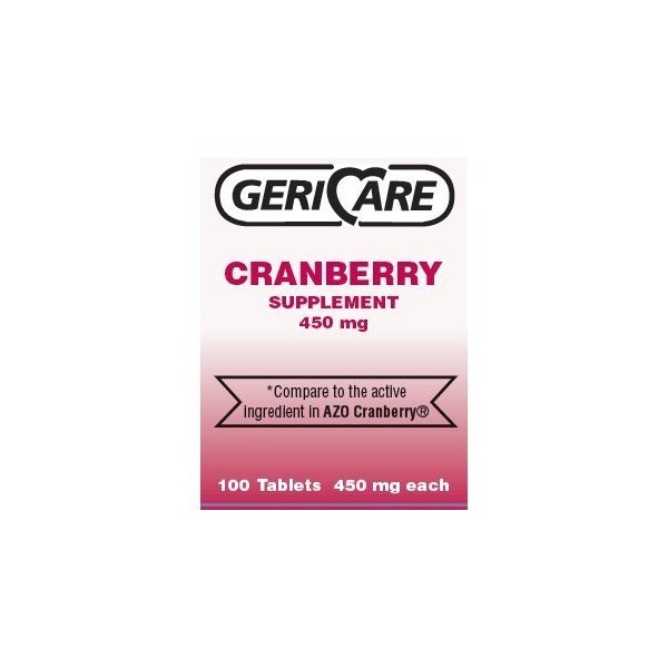 Cranberry Supplement Pills 100 Tablets 450 mg (5 Pack)