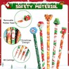 VEYLIN 32pcs Christmas Themed Pencil Set, Christmas Pencils with eraser
