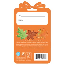 R&M International 8037 Oak Leaf Cookie Cutter, 3.5" Carded