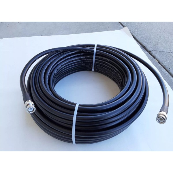 Times Microwave LMR-400 100 FT BNC Male COAX CB,HAM,SCANNER ANTENNA