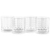 Gibson Home 4 Piece 13 Ounce Teardrop Embossed Double Old-Fashioned