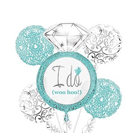 Anagram International Robins Egg Blue Wedding Bouquet, Multicolor