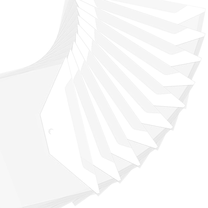 Vxcbad Pack of 30 A4 Lever Arch Files - Transparent