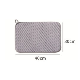 Bookwarm Drying Mat, Water Absorbing Mat, Antibacterial, Quick-drying, Absorbent, 11.8 x 15.7 inches (30 x 40 cm), Kitchen Dish Drying Mat, Rolled, Storage, Loop, Over the Sink, Shelf Sheet, Roll