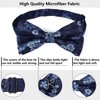 HISDERN Bow Tie Men's Already Tied Adjustable Bow Plain Paisley