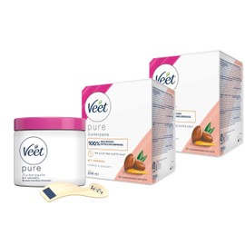 Sugaring Sugar Paste for Hair Removal Pack of 2 for Noticeably Smooth Skin for up to 4 Weeks Veet Sugar Paste 2 x 250 ml