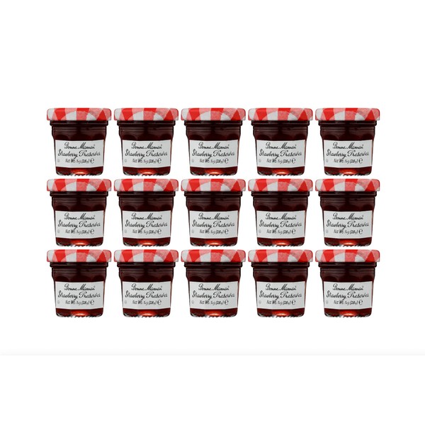 Bonne Maman Strawberry Preserves, 1 Ounce Jars (Pack of 15)