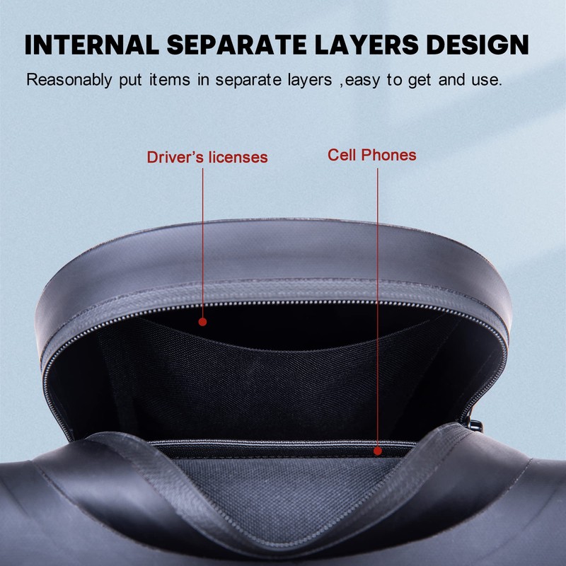 WILD HEART Waterproof Motorcycle Leg Bag, Versatile Chest/Leg/Tool/Shoulder/Messenger/Waist Bag TPU
