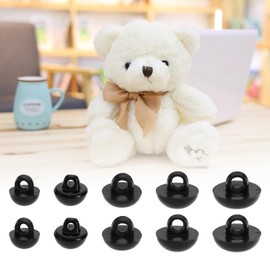 Be In Your Mind Animal Eye Half Round Buttons 8 mm 9 mm 10 mm 11 mm 12 mm Plastic Mushroom Button Eye Button for Muppet Plush Filling Animal Production Decorative Button Pack of 200
