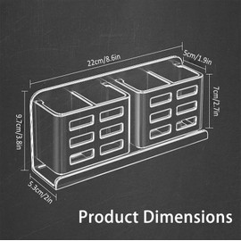 YESENT Aluminum Toothbrush Holder Self-Adhesive Hanging Bracket Shower Toothbrush Razor Holder Suitable for Toothbrush, Toothpaste, Razor and Comb etc Bathroom Storage