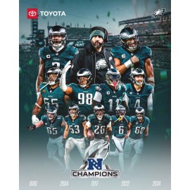 Philadelphia Eagles 8x10 team photo 2024 NFC Champions, Saquon Barkley