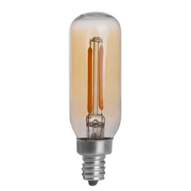 HERO-LED T8-DSGT-2W-WW22 Gold Tint T8 E12 Candelabra Base 2W Edison Style LED Vintage Antique Filament Bulb, 25W Equivalent, Ultra Warm White 2200K, 4-Pack(Not Dimmable)