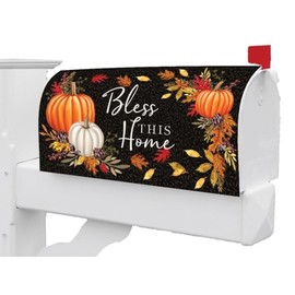 Fall Pumpkins Bless This Home Magnetic Mailbox Cover Only