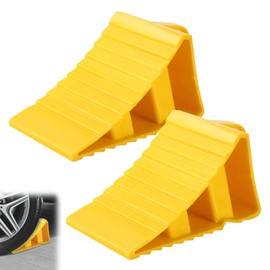 Trailer Wedges, 2 Wheel Chocks Trailers, Wheel Chocks Motorhome, Wheel Chocks Truck, Wheel Chocks Car, Driving Wedges, Non-Slip Base, Suitable for Most Tyre Sizes