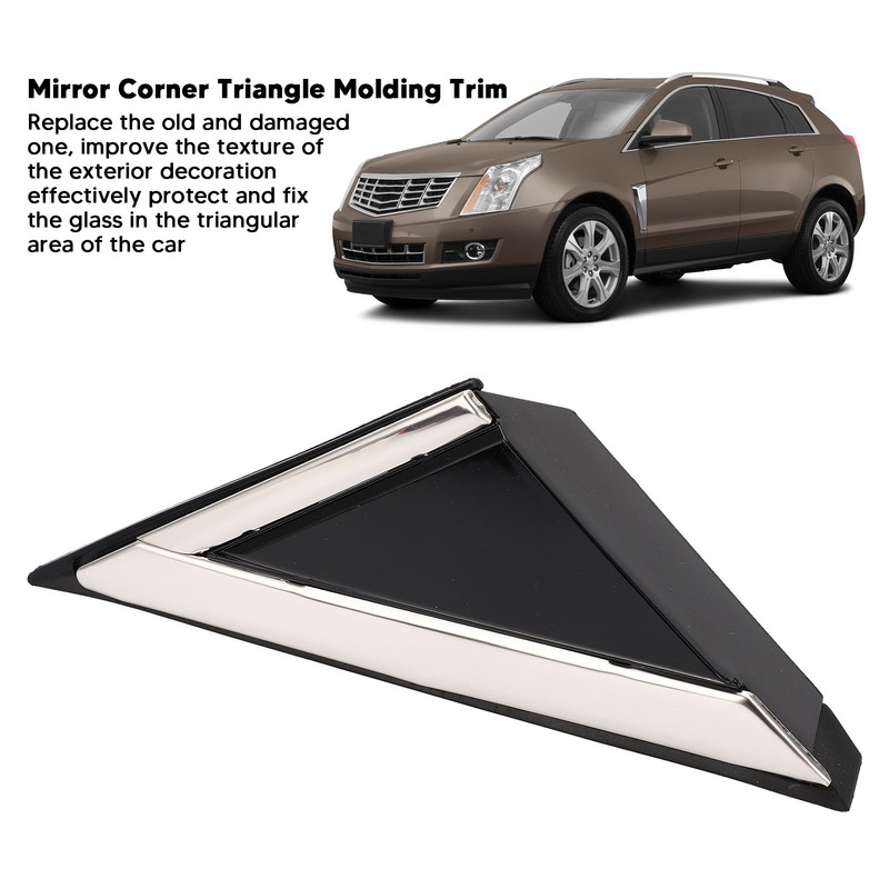 Mirror Corner Triangle Molding Trim Rearview Mirror Door Outside Delta