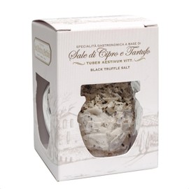 2 x Black Truffle Salt, Hand-Harvested Sea Salt Flakes Infused With Truffles, Elevate Your Cooking With This Gourmet Italian Seasoning & Condiment, 2 x 50g Jars