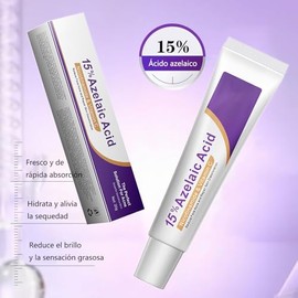 Crema Facial con Ácido Azelaico 15%, Vitamina C, Niacinamida (1pcs) | Ácido Hialurónico, Pantenol, Hidratante Facial, Fórmula Ligera de Rápida Absorci