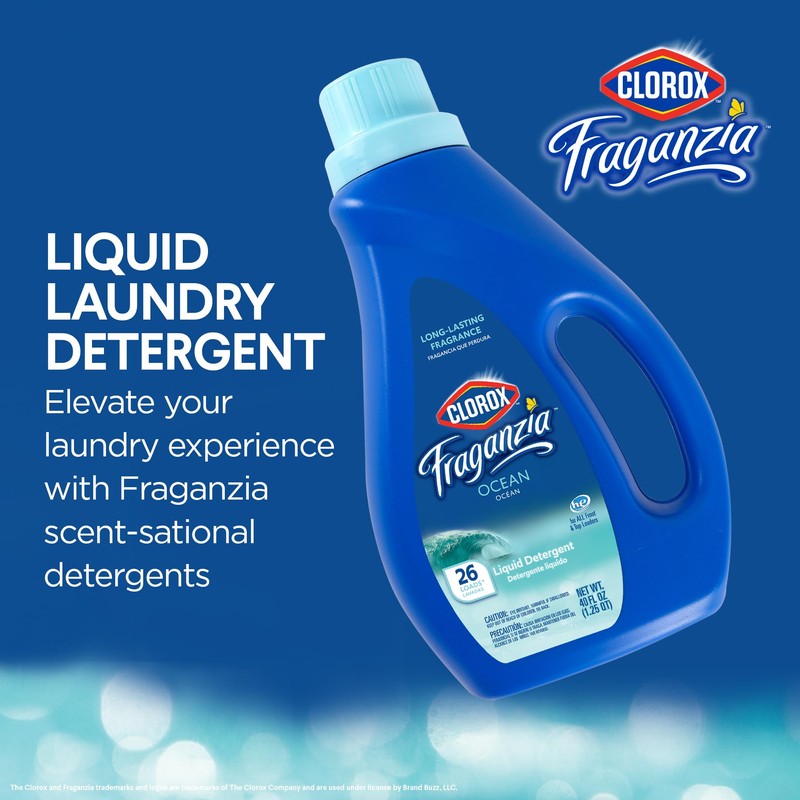 Clorox Fraganzia Liquid Laundry Detergent in Ocean Scent - HE