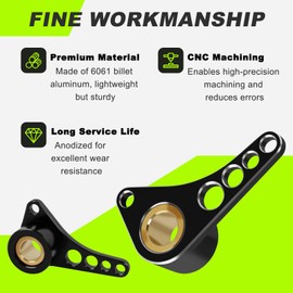 KKZOL Shift Shaft Brace CNC Billet Aluminum Shifter Shaft Support Holder Replacement for Kawasaki KLX 110 KLX110 KLX110L 2005-2024 DRZ110 All Years(Black)