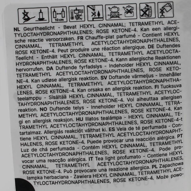 Spaas Scented Tealights flatpack x12 4.5h, Shimmering Smile, Beige