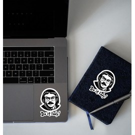 Viral TikTok Quote Sticker, Funny Waterproof Decal, Laptop Sticker, Aesthetic Motivation Sticker, Gift for Friends:_5" x 5"