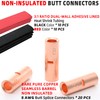 BAALA 20 PCS 8 Gauge Non-Insulated Butt Connectors Kit Bare