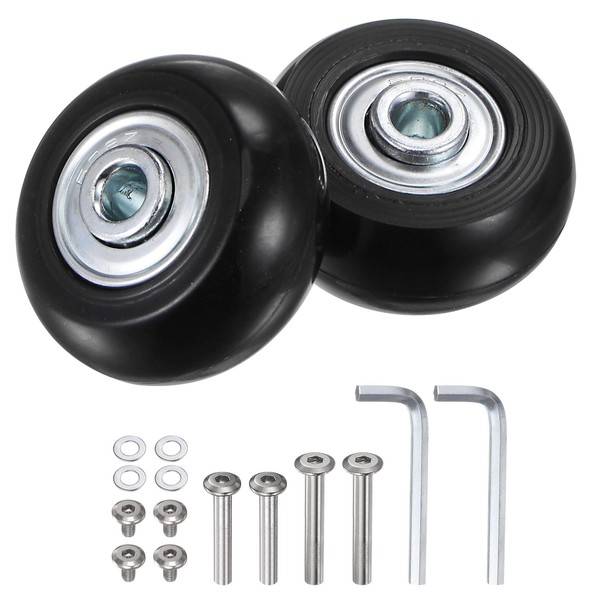 sourcing map Replacement Luggage Wheels 40x18mm Suitcase Wheel Repair Kits