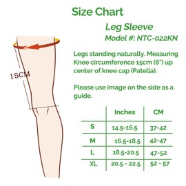 NEOtech Care Leg and Knee Support - Bamboo Fibre Knitted Fabric - Elastic & Breathable - Medium Compression - Grey (1 Pair, Size XL)