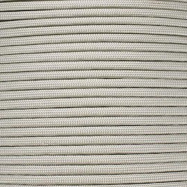 Paracord Planet 10 20 25 50 100 Foot Hanks and 250 1000 Foot Spools of Parachute 550 Cord Type III 7 Strand Paracord (Silver Grey 50 Feet)