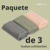 Toalla de Ducha Exfoliante MainBasics – Juego 3, Nailon Japonés,