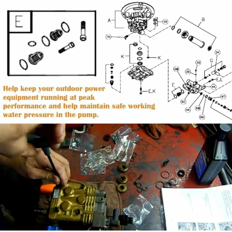 Unbranded 190591GS Pressure Washer Pump Valve Check Kit for Briggs