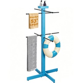Usluole Pool Towel Rack Outdoor for Spa,Beach,Hot Tub, 4 Adjustable Bar