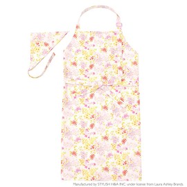 Colorful Candy Style LAURA ASHLEY Apron for Girls, Junior High School Students, Triangle Width Set, Cooking Practice, Fashionable, NC501630