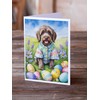 Caroline's Treasures DAC5212GCA7P Wirehaired Pointing Griffon Easter Egg Hunt Greeting