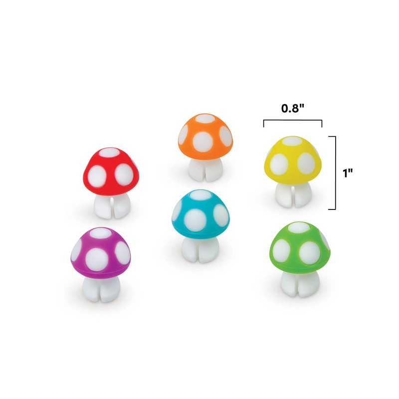 Genuine Fred Tiny Toadstools Drink Markers, 1 inch (5297217)