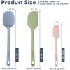 ChefAide 3 Pieces Silicone Spatula Set, Food Grade Rubber Spatula,
