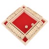 4 Sided Shut The Box Dice Game Wooden Board Table