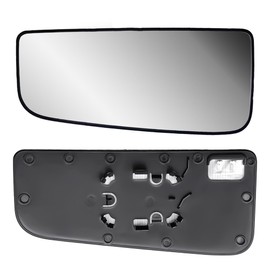 Replacement Driver Left Side Door Towing Mirror Lower Small Glass Convex Heated with Back Plate for Ford F-150 F 250 F-350 F-450 F-550 from 2015 to 2024
