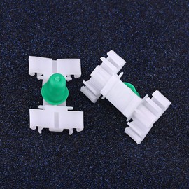 Befestigungsclip, Qiilu 50 Stücke Weiß Kunststoff Auto Türleiste Trim Clips Halter Befestigungen