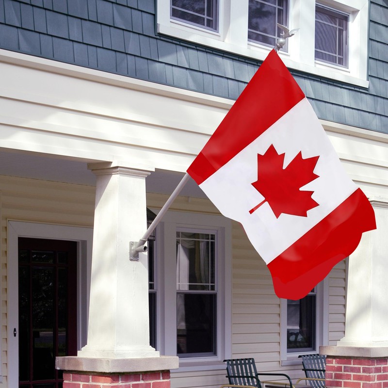 Canada Flag, Premium Canadian Flag 3Ftx5Ft, Double Stitched Polyester Maple