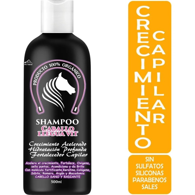 Shampoo Cola De Caballo Y Keratina Crecimiento Capilar 500ml