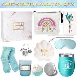 21st Birthday Gifts for Her, 21 Years Old Gift Basket Happy Birthday Pamper Set, Present Basket Ideas Hamper for Girls, Women, Best Friends, Sisters, Daughter, Female, Ladies Born in 2004