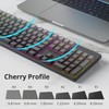 Ussixchare 140 Keys Gradient Keycaps Side Printed Keycap Set Cherry