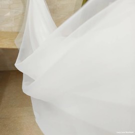 Tulle Fabric,mesh Fabric, Stretch net, White Sewing for Bridal/Wedding Dress 3 Yard (Pure White)